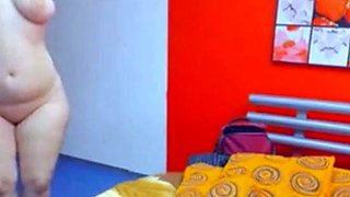 Big-Titted Russian BBW Plays with Sex Toy on Webcam