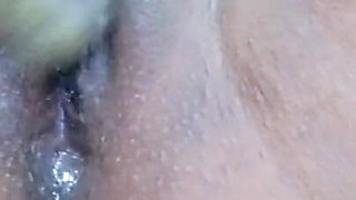 Hanna Fucking Her Wet Pussy and Anal with Dildo and Brush