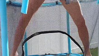 Peeing While Jumping on the Trampoline