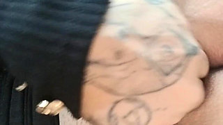 Secretary Touches Her Vagina with Her Finger