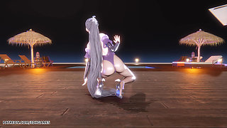 [mmd] Le Sserafim - Smart Eve Sexy Striptease Star Blade Hentai Uncensored 4K 60fps