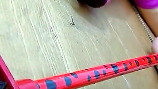 Kinky teen Nathalie gets ass fucked by her step brother and objects pushed in