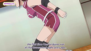 Tall anime volleyball ultra-cutie plows man rock hard in dormitory fuck-fest