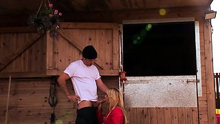 Busty Farm Girls Seduce Two Studs Into Hard Fucking