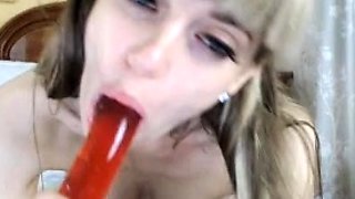 Amateur Blonde Teen Plays Solo with Toy Webcam Porn
