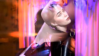 Milf rubs her clit during doggystyle hardcore sex