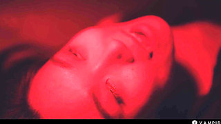 Asian & Brunette Lesbian Seduction - Lezdom Mind Control Vampire Sex