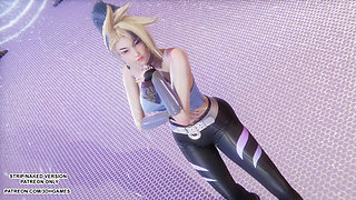 MMD  Aespa - Drama - Akali Sexy Kpop Dance League of Legends Hentai Uncensored 4K 60FPS