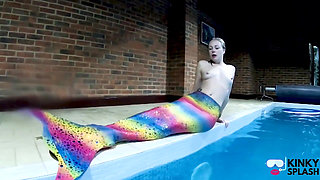 Captive Mermaid Teases You in the Pool