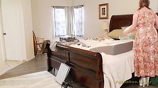 Busty Milf Stepmother Fucked While Ironing