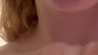 Perverted Girl Pees and Masturbates with a Fat Dildo