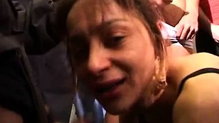 Naughty amateur German Milf group sex action