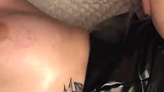 Nika Fucked Right on the Kitchen Table - Oiled Body, Messy Blowjob, Creampie Finish