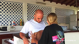 Blonde MILF Rides Hard on Beach and Bedroom for Intense