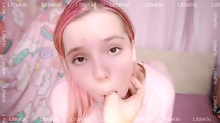 Shy Teen Stepsister KikiKitten First Time Blowjob POV