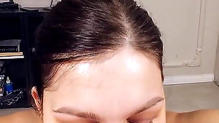 Hot Slow Amazing Blowjob Ends in Oral Creampie
