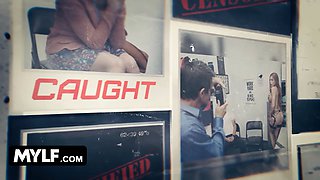 MILF's Basketball Watch Party Turns into a Throat Fucking and Desk Banging Session