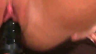 Sex Slave Have to Fuck His Brunette Playmate Mistress With Face Dildo