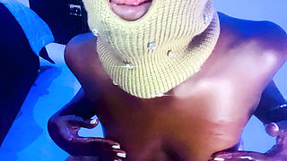 Hot Slim Thick African Ebony Goddess POV Oily Small Tits Massage Slow Motion