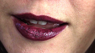 Evangelines Is a Lipstick Nurse (mouth Fetish)