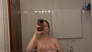 Enjoying Myself in the Bathroom