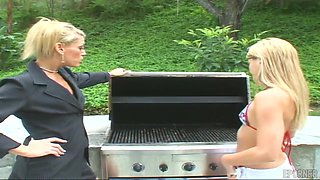 Innocent blonde awakens sensual lesbian moments filled with desire