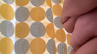 SSBBW Striptease in Bathroom Shower Masturbation