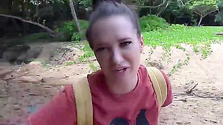 Feeling Relaxed On Vacation She Decided To Try Anal Creampie