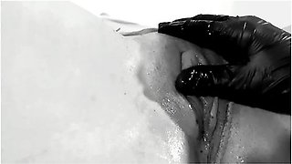 Tober Day 6: Fisting Kink - Huge Squirt While Tied Up With Full Fist Inside Her