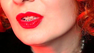 Sexual pin up Arya, ASMR video with long black gloves