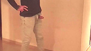 Hotwife Fucked at Building Party - Cum in Mouth