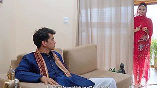 A young Indian guy is surprised by his slutty friend