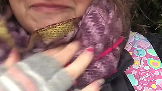 Flashing My Tit with Rock Hard Nip in Fucking Filthy Weather