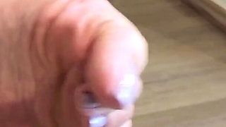Kiffa Seduces Boss Wearing Nylons and High Heels Blue Stiletto - Pantyhose - Nylons - Stiletto