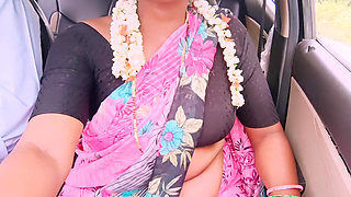 Desi Bhabi Betrays Her Husband by Going on Secret Long Drives with His Younger Stepbrother