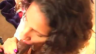 Full Breasted Latina Pleasures a Big Black Dick until It Erupts with Cum