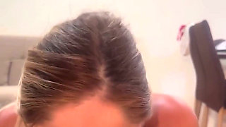Italian Webcam Star Blonde 18 Speaks Italian and Sucks an Italian Guy She Met in the Park