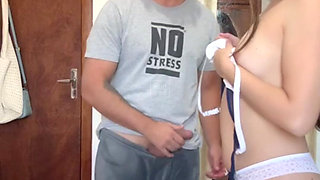 Stepsister Gifts the Virgin with Her Pink