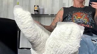 Hawt Blonde milf in foot Fetish tube scene
