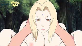 Hinata cosplay in wild hentai action with massive dicks and big asses