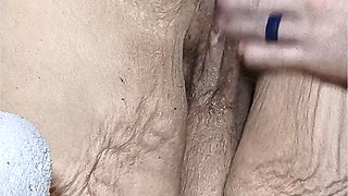Big and Chunky Couple Fingering Her Wet Naughty Pussy Bubble