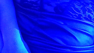 Hot Latina MILF Under Blue Light Gets Oral Sex, Dildo Masturbation and Juicy Fluids with Orgasms