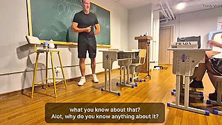 Hot Swedish Schoolgirl Caught & Punished by Teacher - Blonde Teen Blowjob in 4K