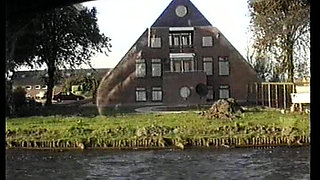 Chubby Amateur Babe From Germany Pleasing Two Cocks on the Boat