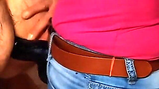 Homemade Night Session Massive Dildo Deep Anal Pounding From Behind.