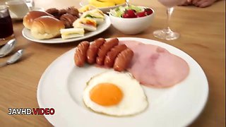 Intense JAV fantasy video featuring a passionate maid with perky tits .