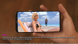 My Hotwife - Gameplay - Roleplay - Vacation - Wife Takes BBC in Beach