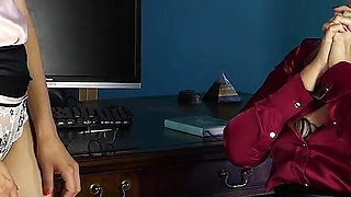 New Employee's Seduction Part 3: Slave Mila’s Tongue Goes Deep Into Lesbian Boss Lady Sara Borgia’s Pussy