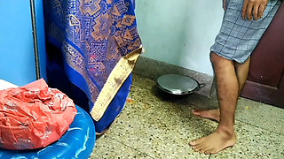 Desi Sister-in-law Left in Kitchen by Brother-in-law