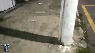 I used my meatpipe to convenience this warm woman I faced on the street who had been cheated on.